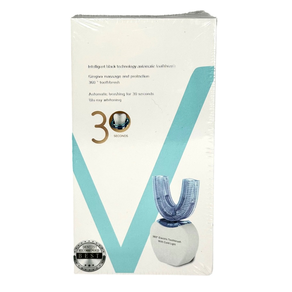 360 Electric Toothbrush U-Shaped 30 Second Automatic Whitening Waterproof New